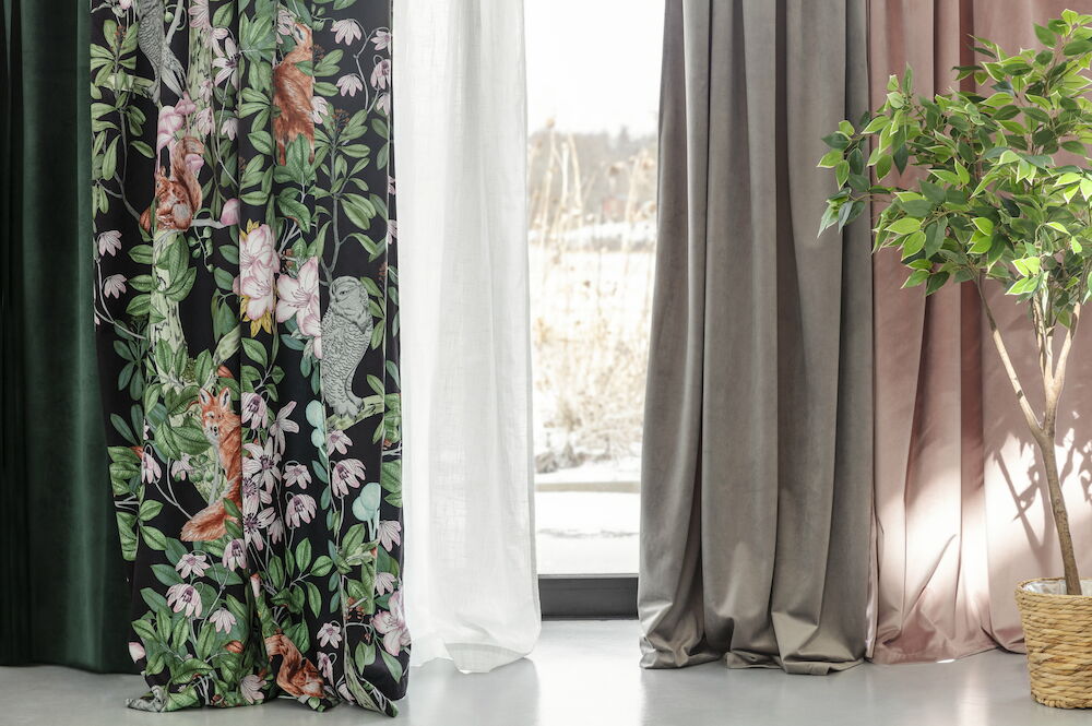 Gardinlängd Viola 135x240 cm Dusty Pink Polyestersammet 1-pack