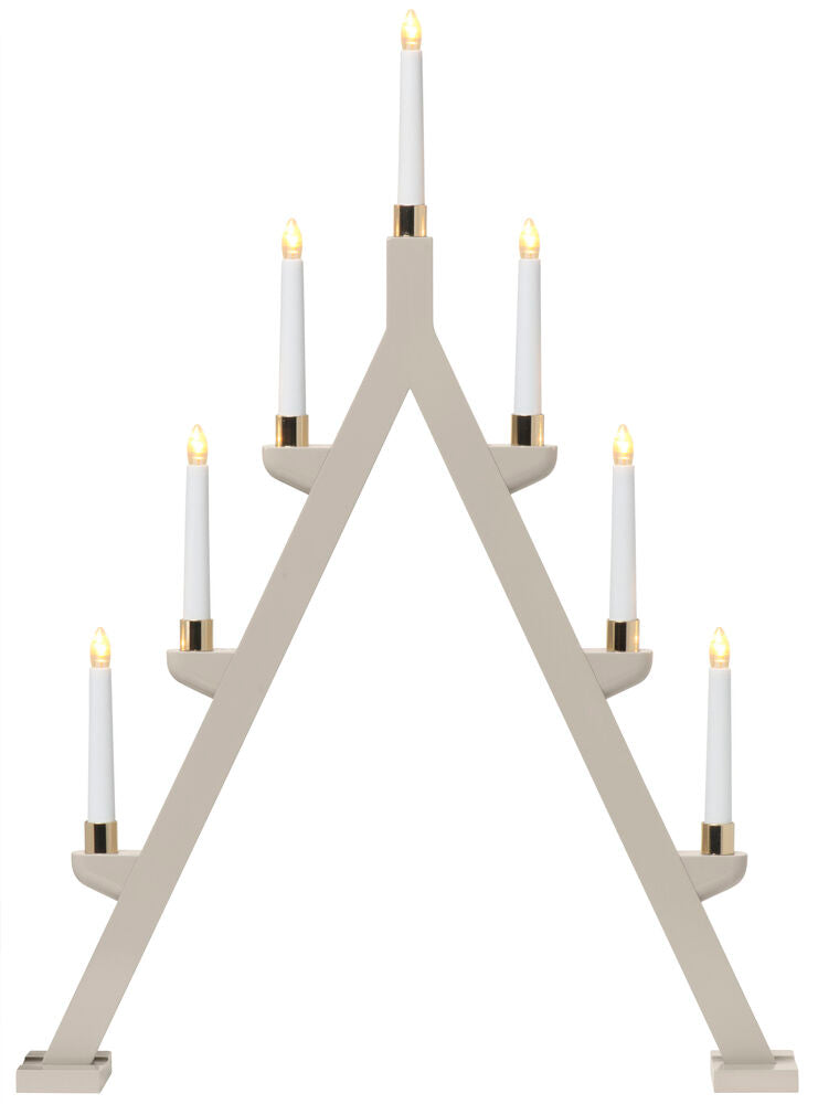 Adventsljusstake Jularbo 7 lampor Beige