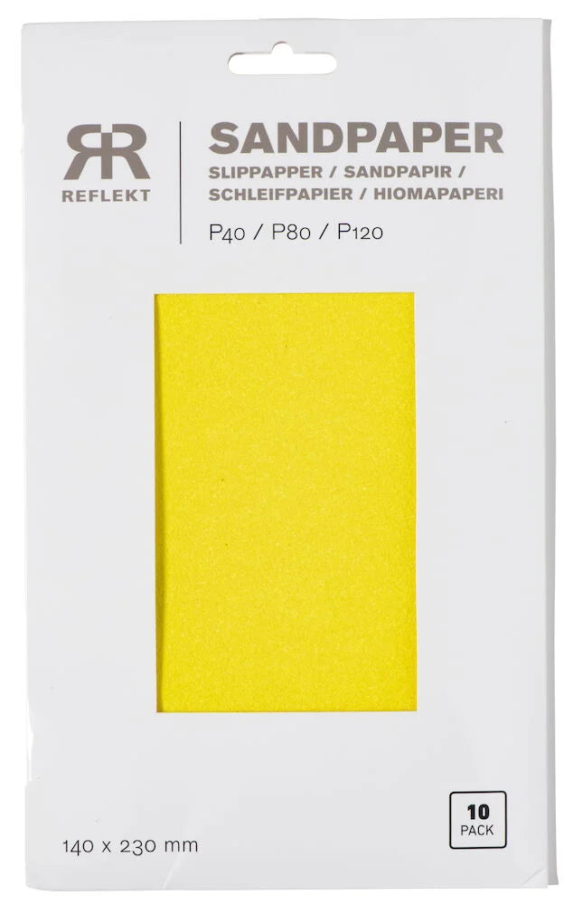 Slippapper 140x230 mm 10 -pack 3 grovlekar
