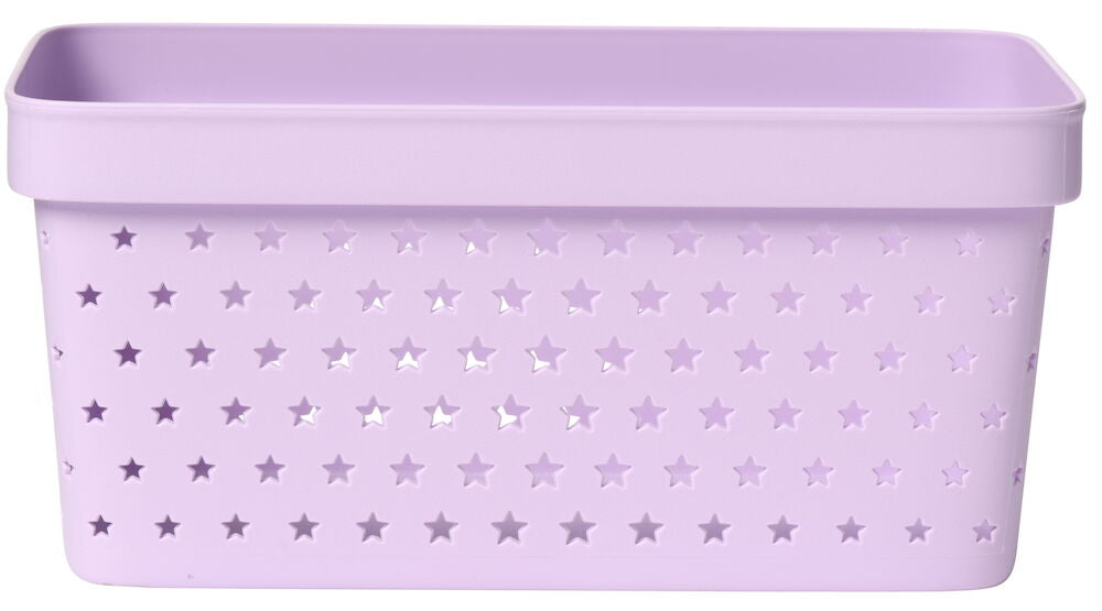 Förvaringskorg Star 26,3x17,4x12 cm 4,5 liter Lila Plast