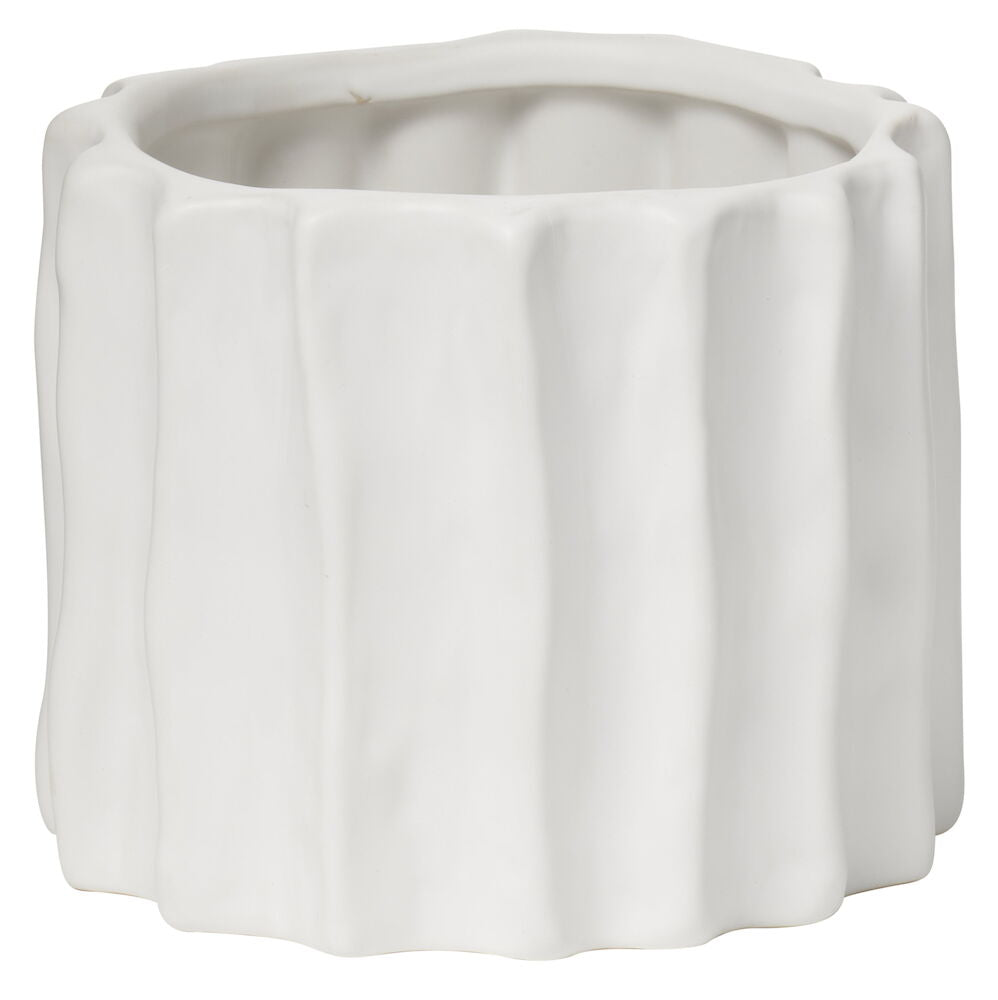 Kruka Ellie 15 cm Vit Stengods