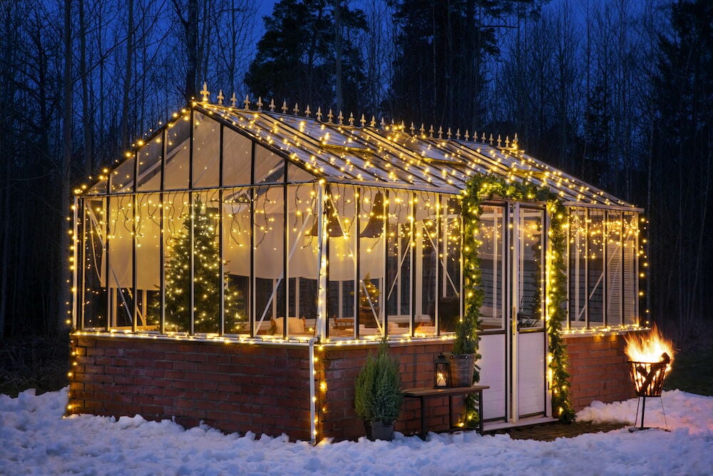 Ljusnät Outdoor LED Light System 1,8x2,4 m, 100 LED Varmvit