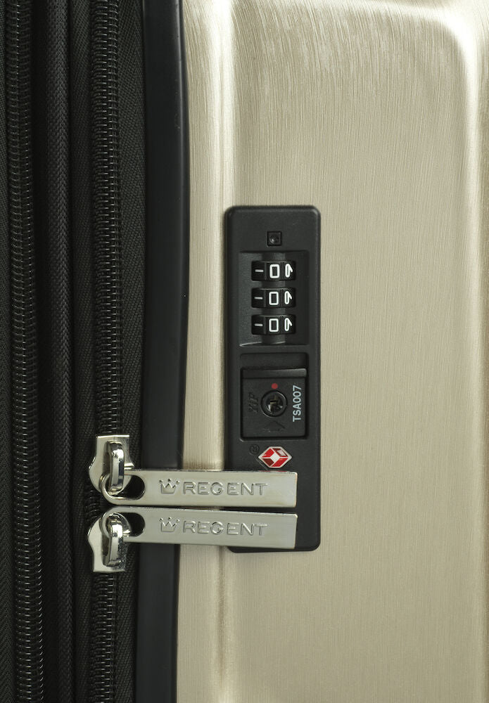 Resväska Medium Regent Premium 68,5x46x27,5 cm 3,8 kg 61-74 l Champagne ABS/PC TSA-lås