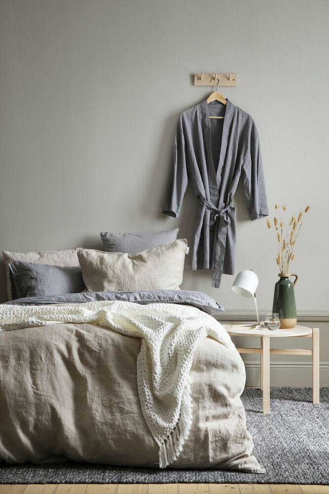 Matta i ullblandning Elsaform Annie 200x290 cm Grå 65% ull / 35% polyester