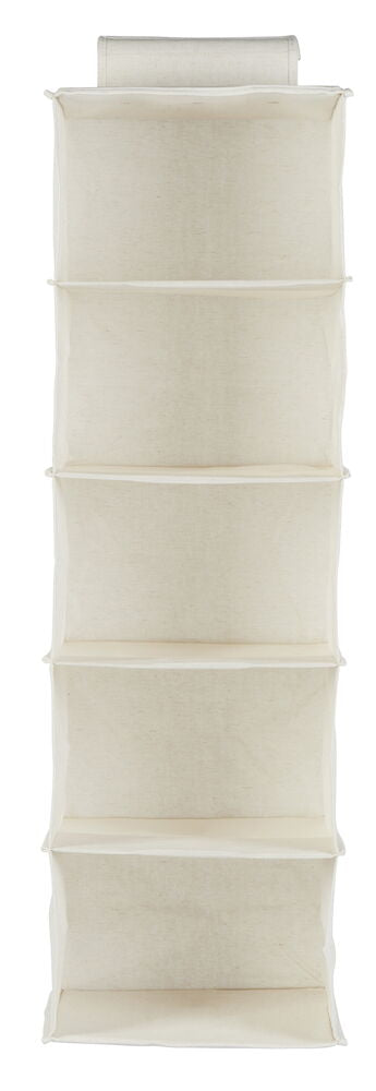 Hängande förvaring Chloe 5 fack Beige Återvunnen polyester