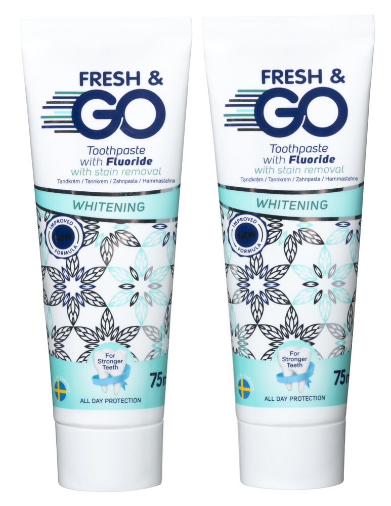 Tandkräm Fresh & Go 75 ml Whitening
