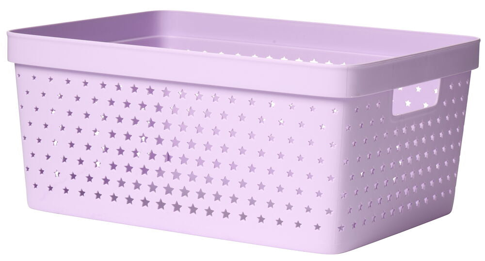 Förvaringskorg Star 35,8x27,1x16 cm 13 liter Lila Plast