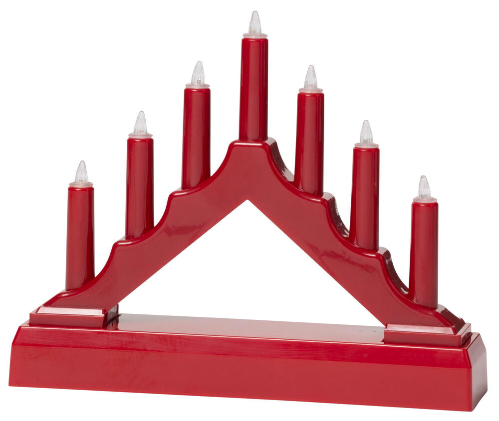 Adventsljusstake Avesta 7 lampor Batteridriven med timer