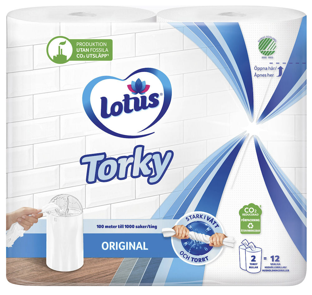 Torkpapper Lotus Torky 2 -pack