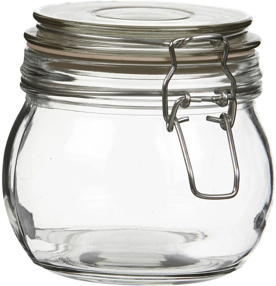 Burk med lock 500 ml Glas