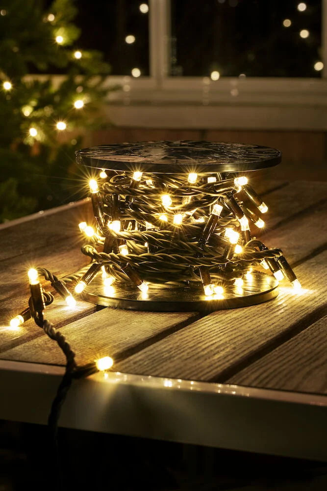 Ljusslinga Outdoor LED Light System 25 m, 250 LED Varmvit