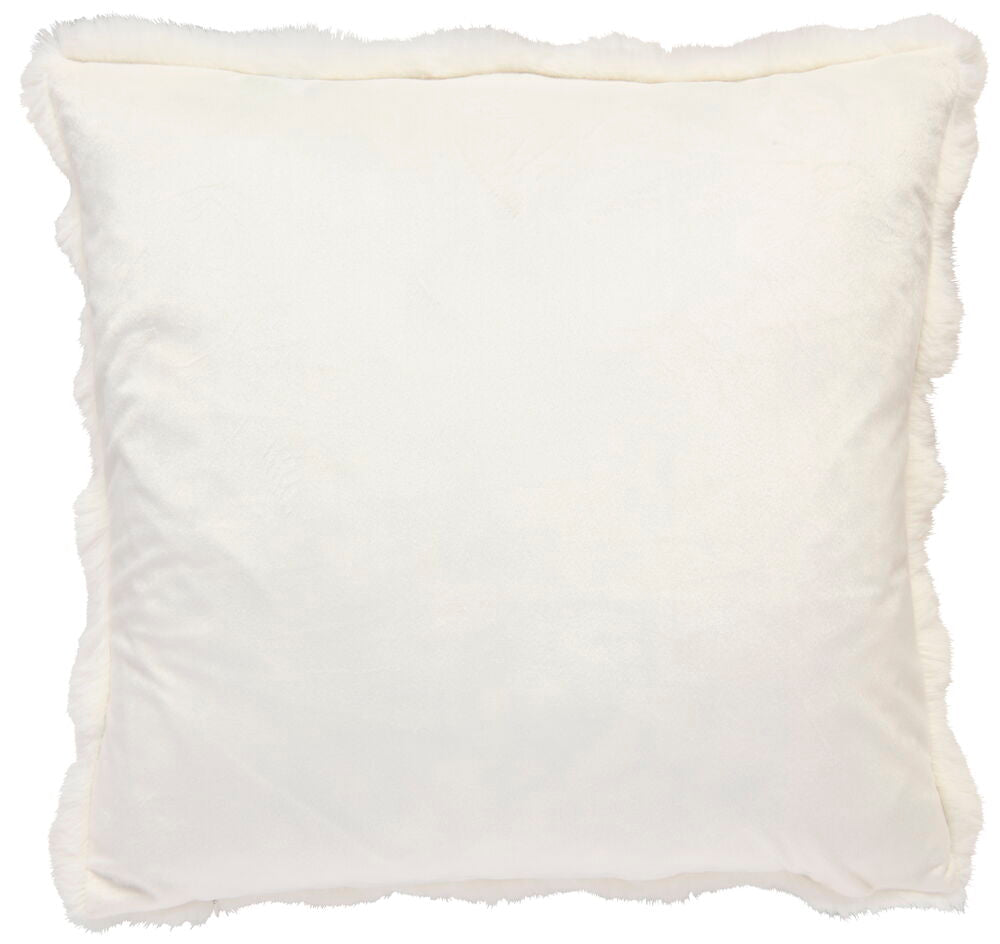 Kuddfodral Fluff Off-white Polyester Passar innerkudde 50x50 cm