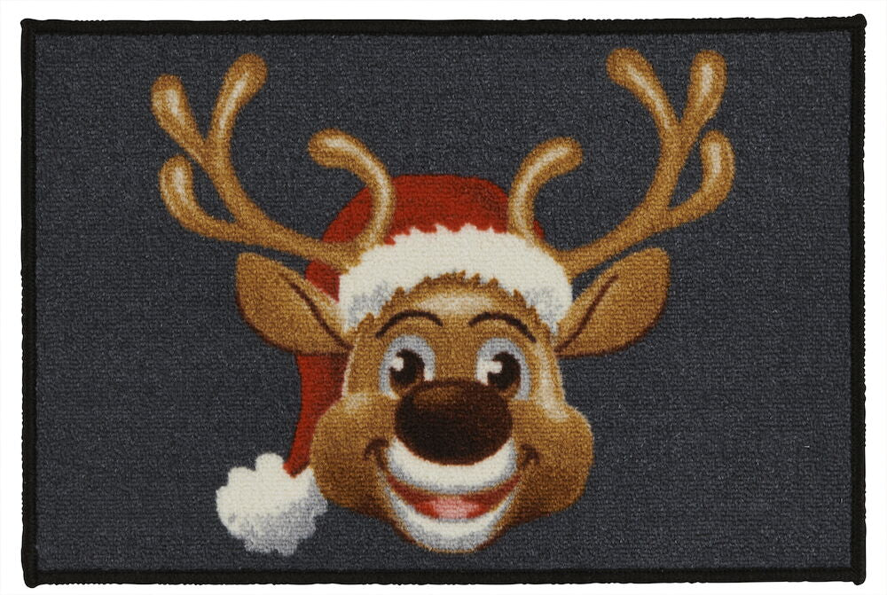 Dörrmatta Christmas 40x60 cm Mörkgrå Polyamid