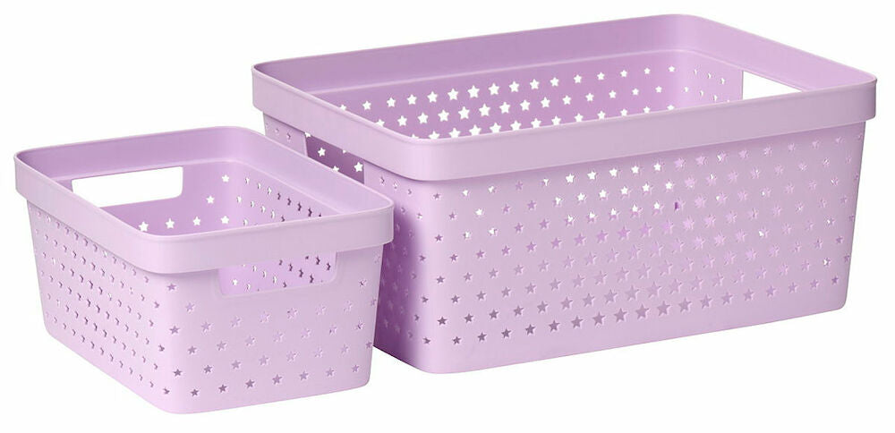 Förvaringskorg Star 35,8x27,1x16 cm 13 liter Lila Plast
