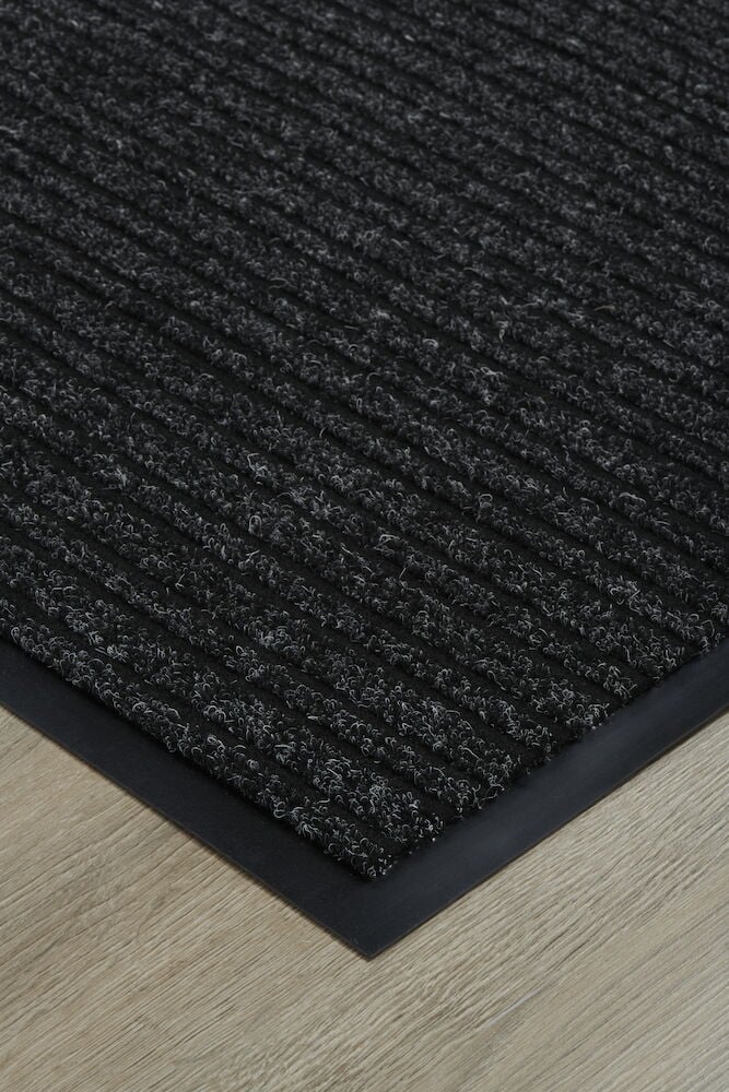 Dörrmatta Robust 58x88 cm Mörkgrå Polyester