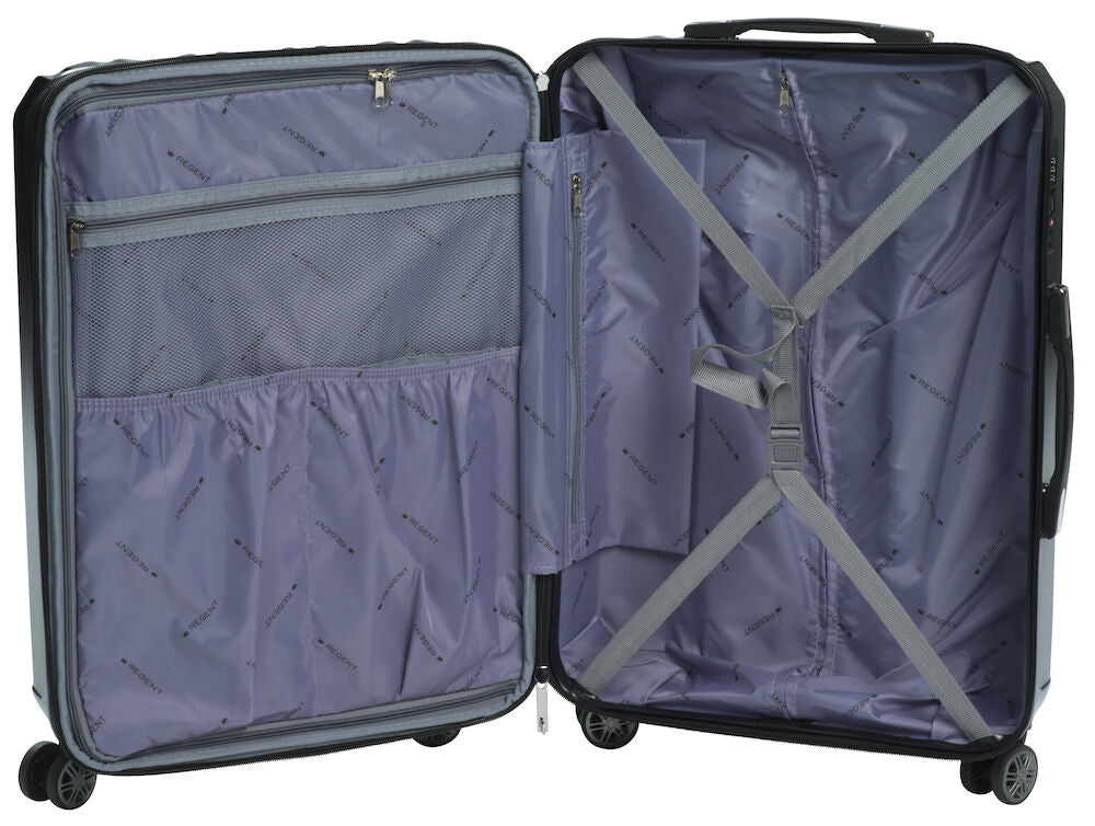 Resväska Medium Regent Premium 68,5x46x27,5 cm 3,8 kg 61-74 l Svart ABS/PC TSA-lås