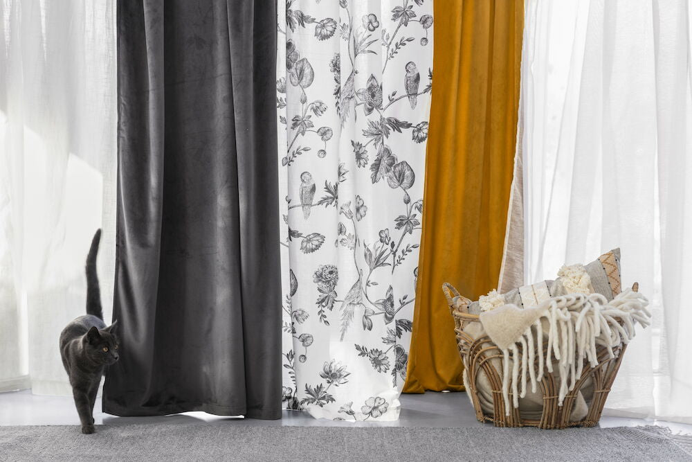 Gardinlängd Vivi 135x220 cm Granitgrå Polyestersammet 1-pack