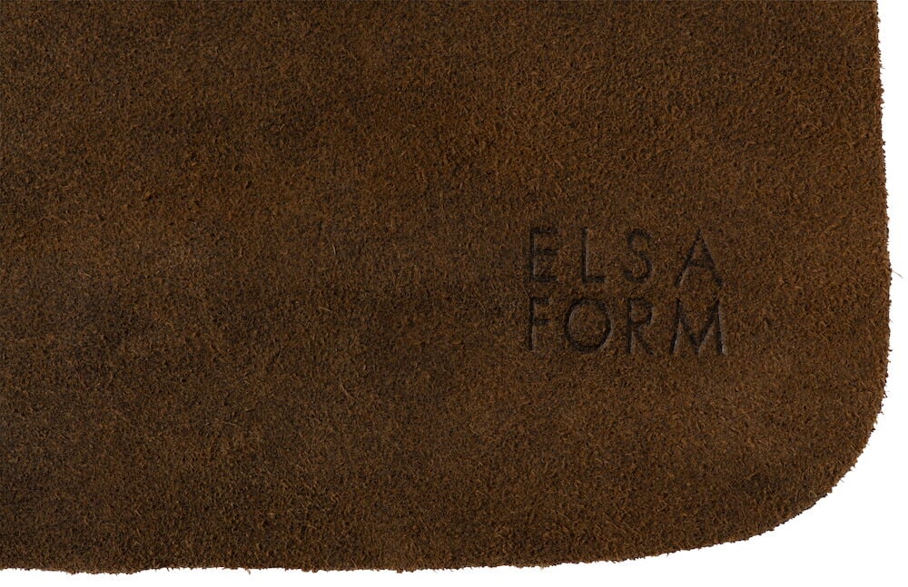 Förkläde Elsaform 85x65 cm Brun Läder