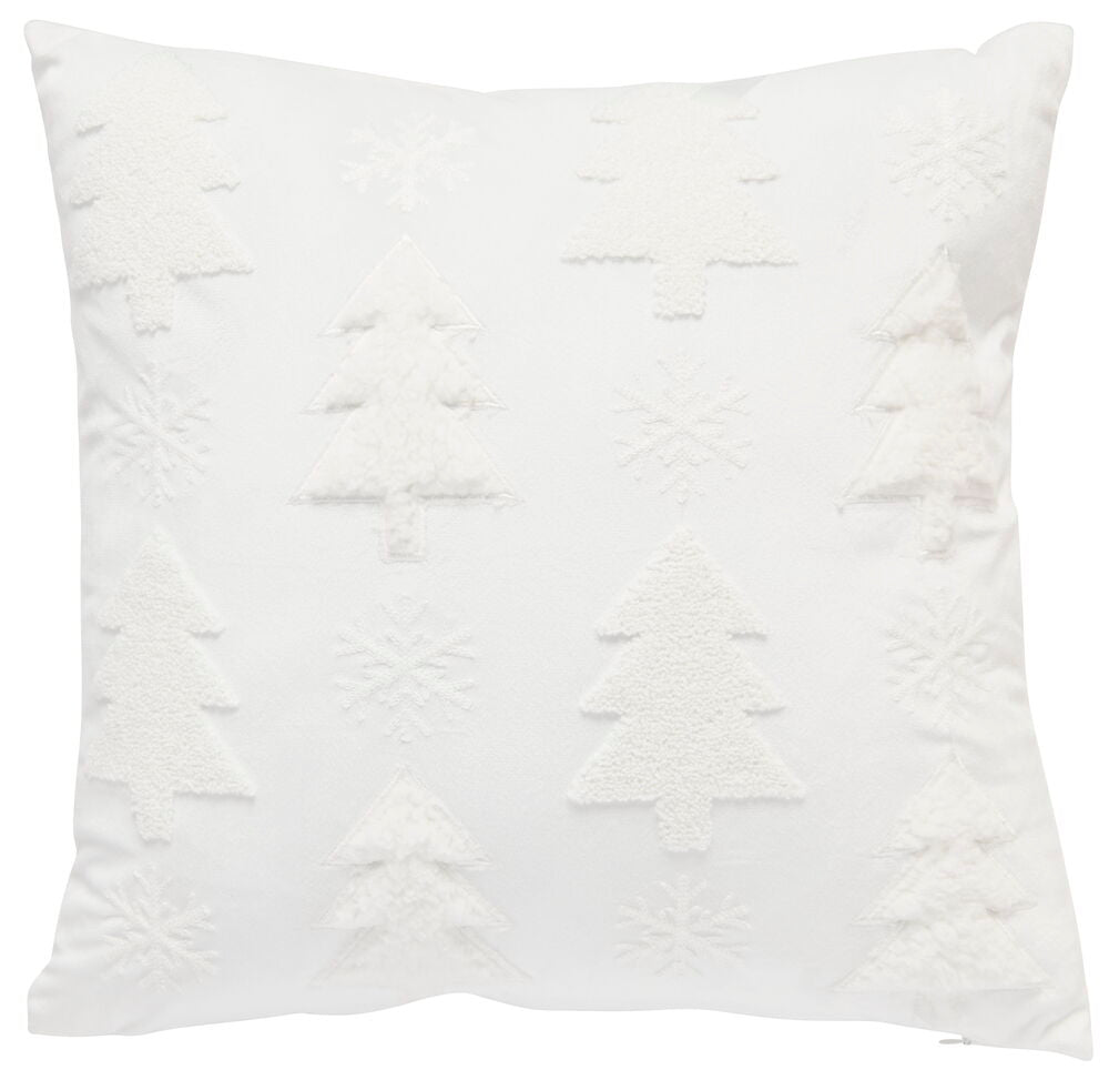 Prydnadskudde Tree 43x43 cm Vit Polyester