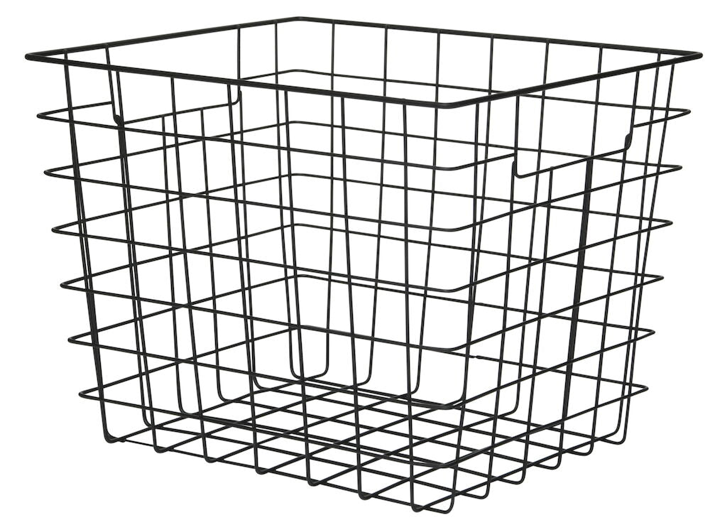 Trådkorg 24.5x29x22 cm Matt svart