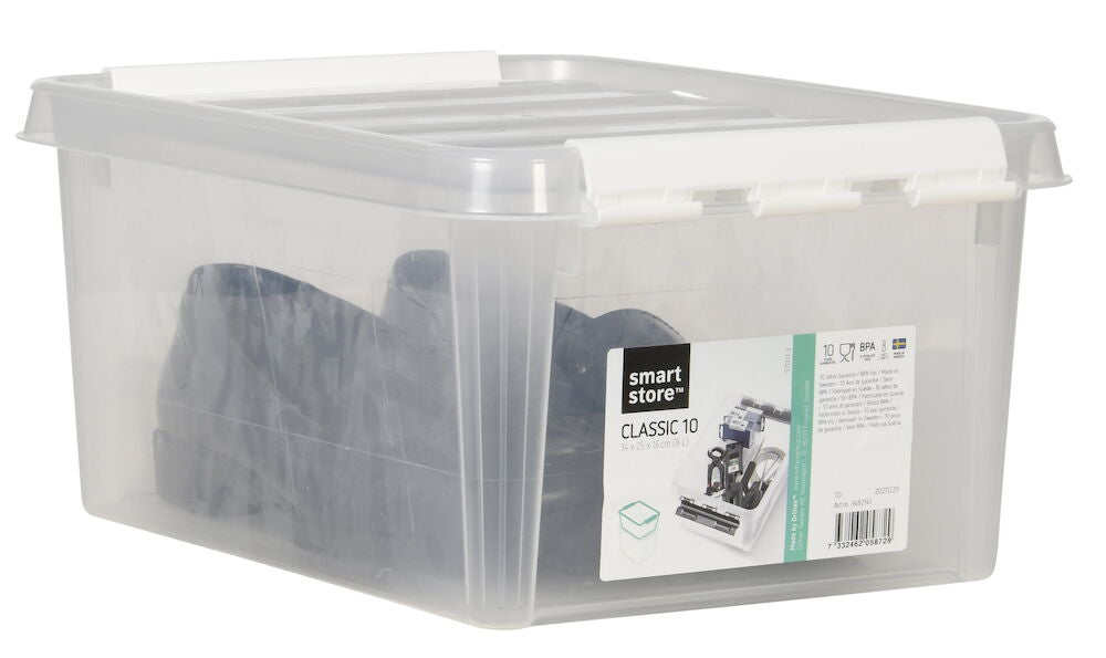 Förvaringslåda med lock Smartstore 34x25x16 cm, 8 l Classic 10