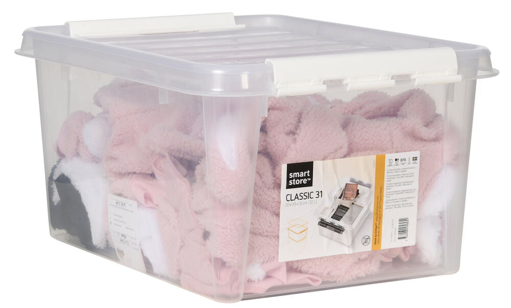 Förvaringslåda med lock Smartstore 50x39x26 cm, 32 liter Classic 31