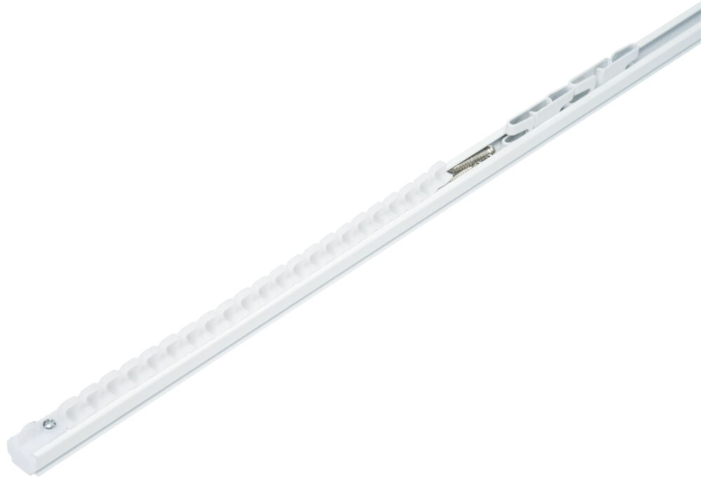 Sats med U-skena för gardin 150 cm Vit