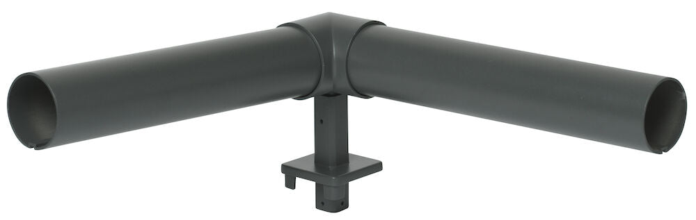 Överliggare till glasräcke 25 cm Grå Aluminium