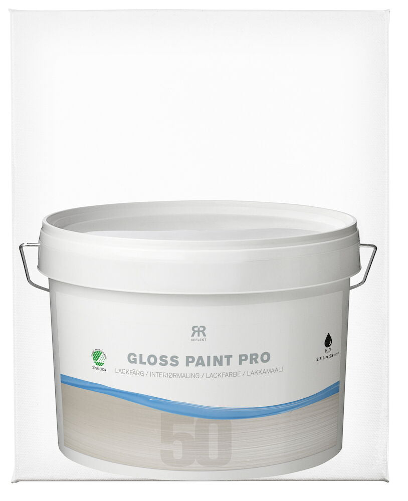 Lackfärg Pro 2,3 liter White Halvblank S0300-N