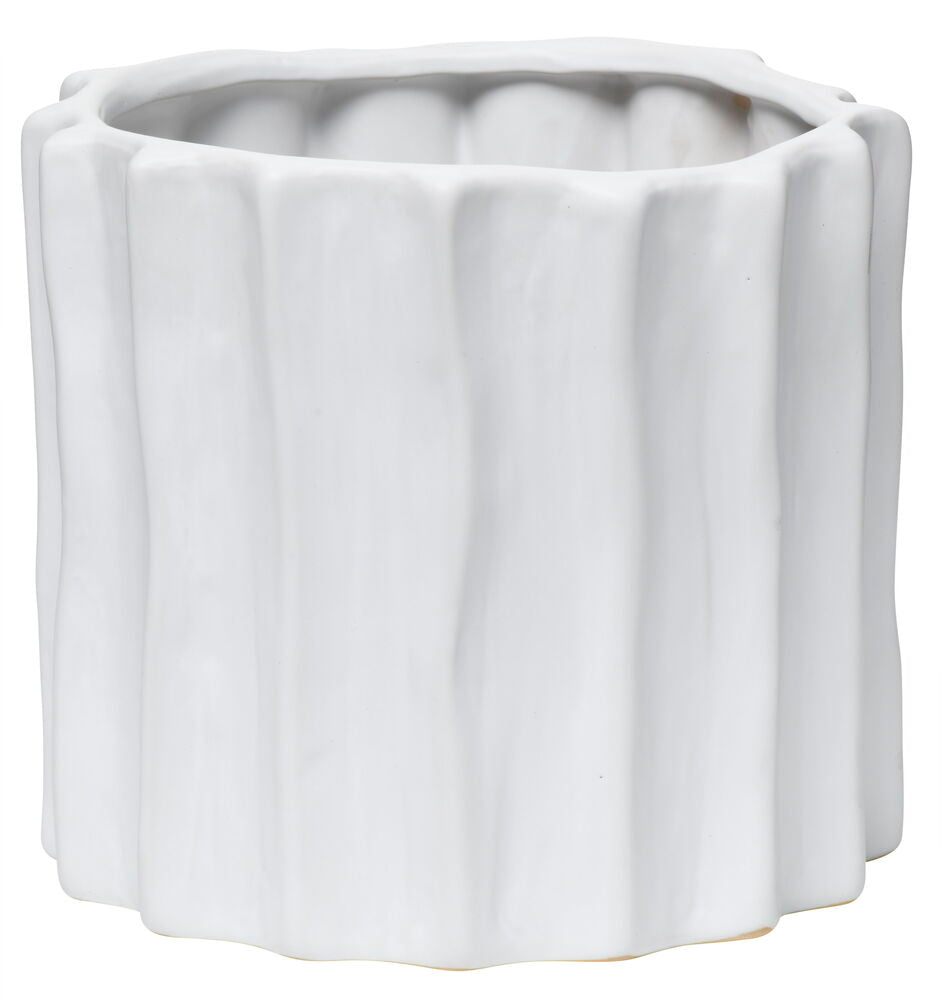 Kruka Ellie 24 cm Vit Stengods