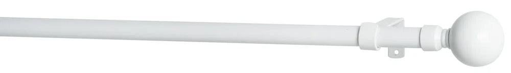 Gardinstångset Rut 110–210 cm Vit Stål