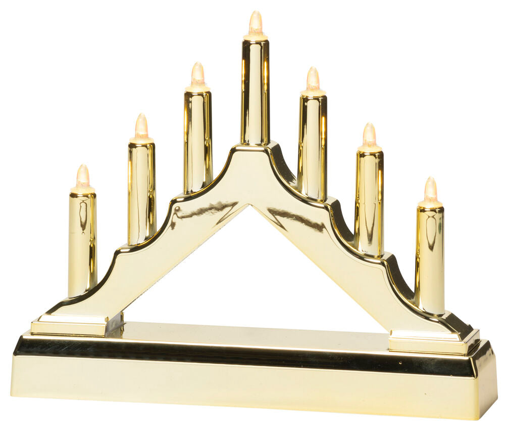 Adventsljusstake Avesta 7 lampor Batteridriven med timer