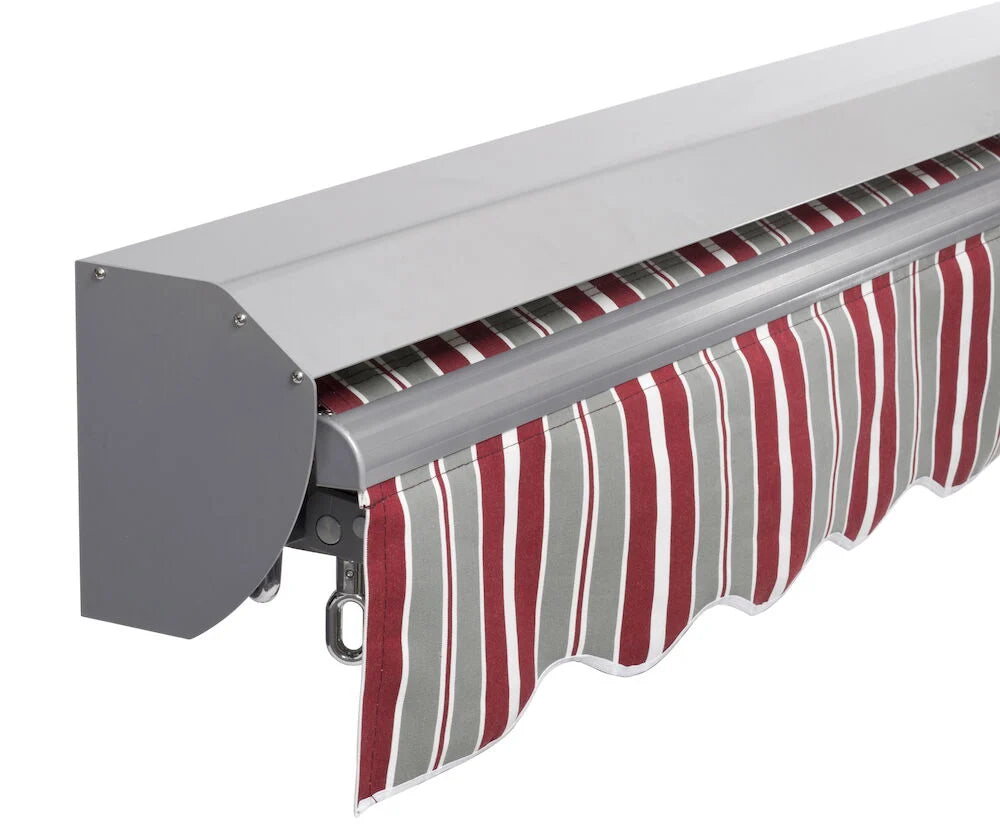 Skydd för terrassmarkis 363 cm Grå Aluminium