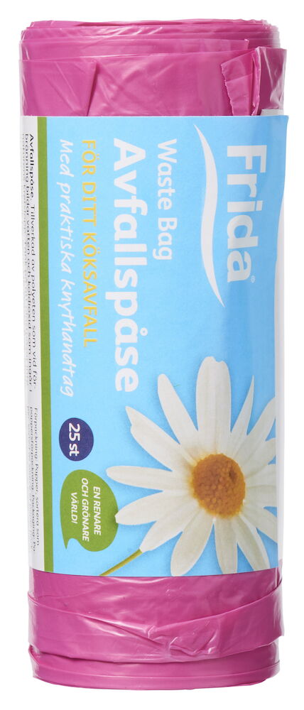 Avfallspåse Frida 25 l 25 -pack Multifärgad Med handtag