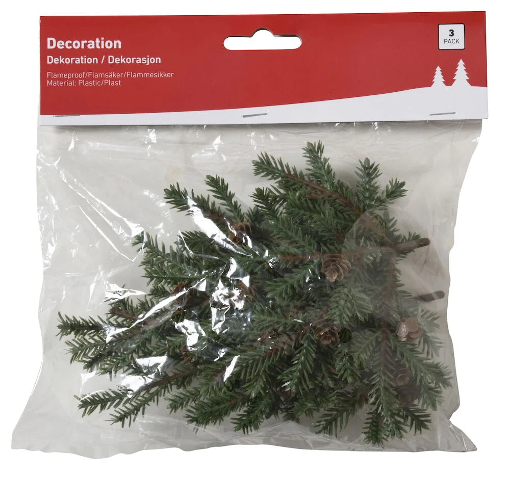 Dekorationskvistar 3 -pack