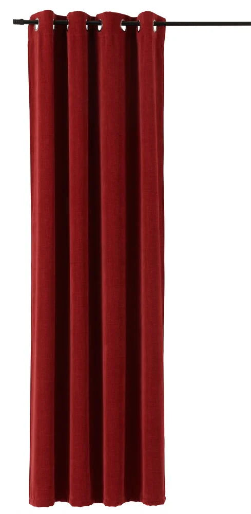 Gardinlängd Vintage 135x220 cm 1 -pack Röd Polyestersammet