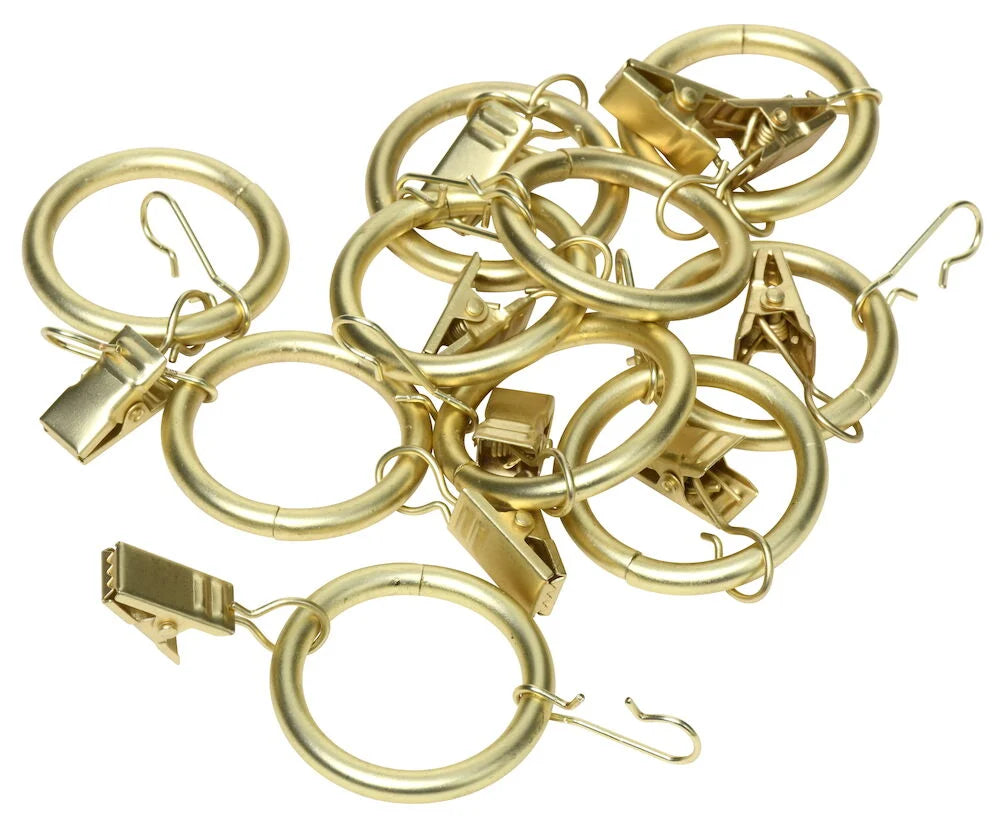Gardinring 10 -pack Mässing