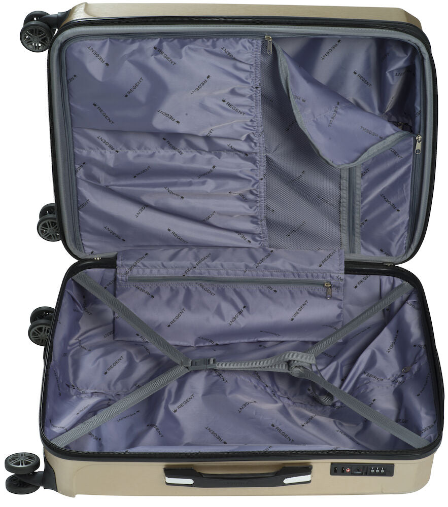 Resväska Medium Regent Premium 68,5x46x27,5 cm 3,8 kg 61-74 l Champagne ABS/PC TSA-lås