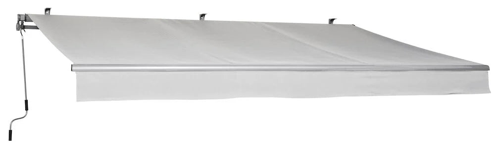 Terrassmarkis med vev 355x250 cm Ljusgrå