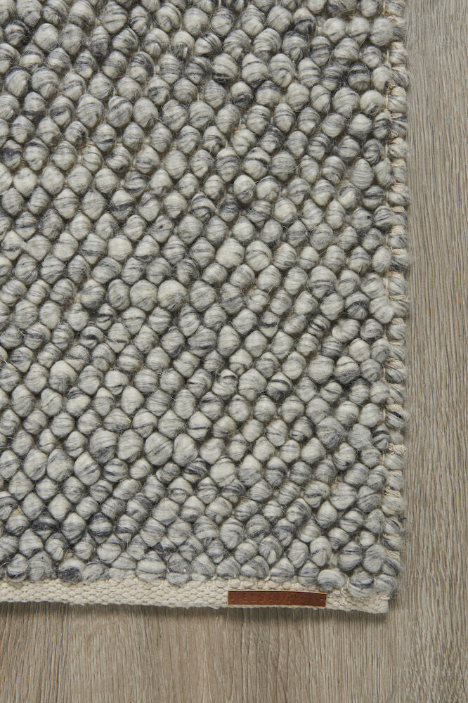Matta i ullblandning Elsaform Annie 300x400 cm Grå 65% ull / 35% polyester