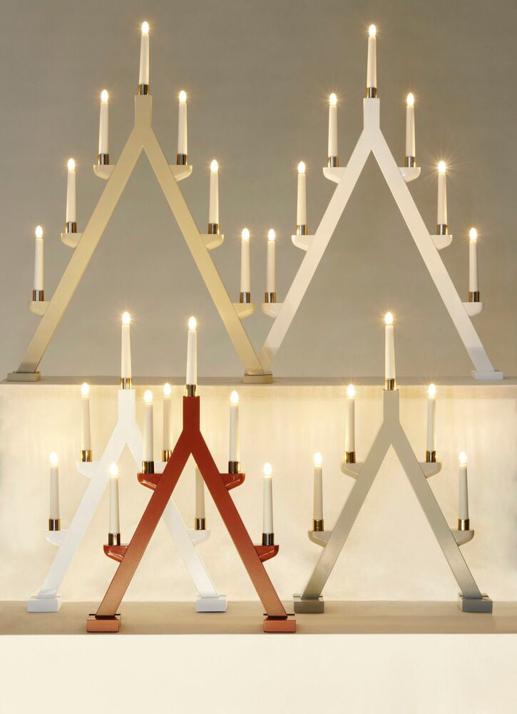 Adventsljusstake Jularbo 7 lampor Beige