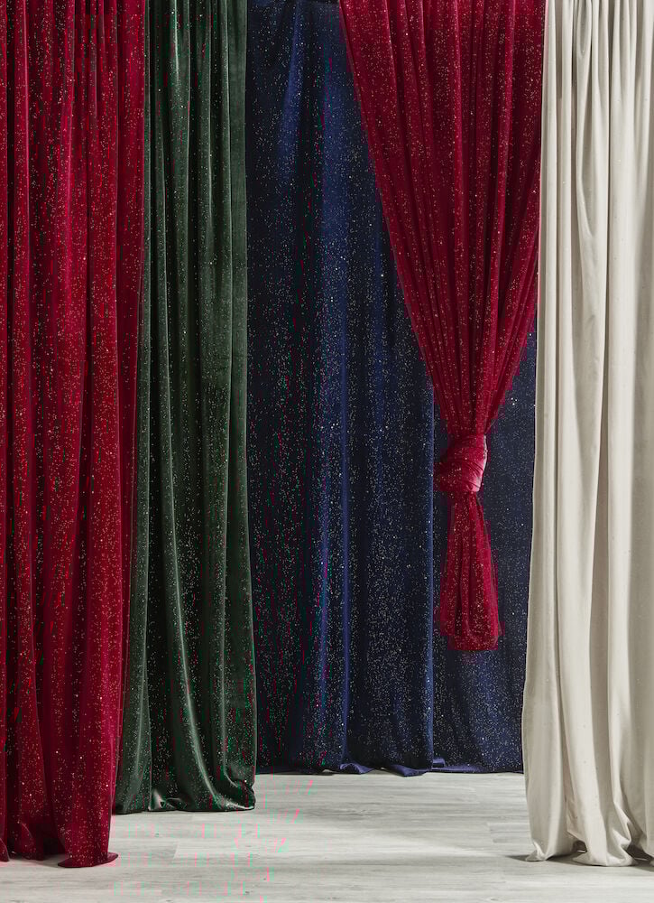 Tyg Angelstad 1,4 x 4 m Blå 93 % polyester / 7 % elastan