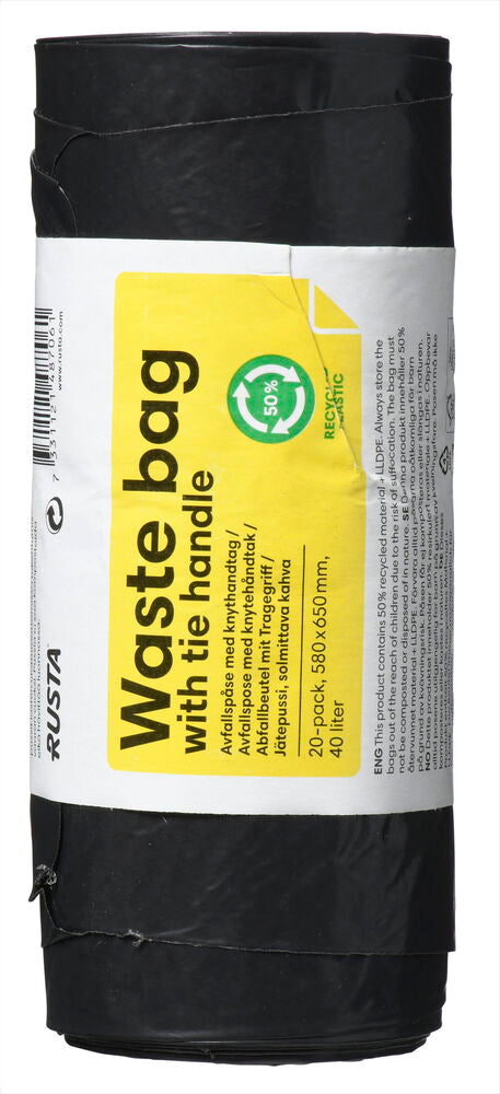 Avfallspåse 40 liter Blandade färger