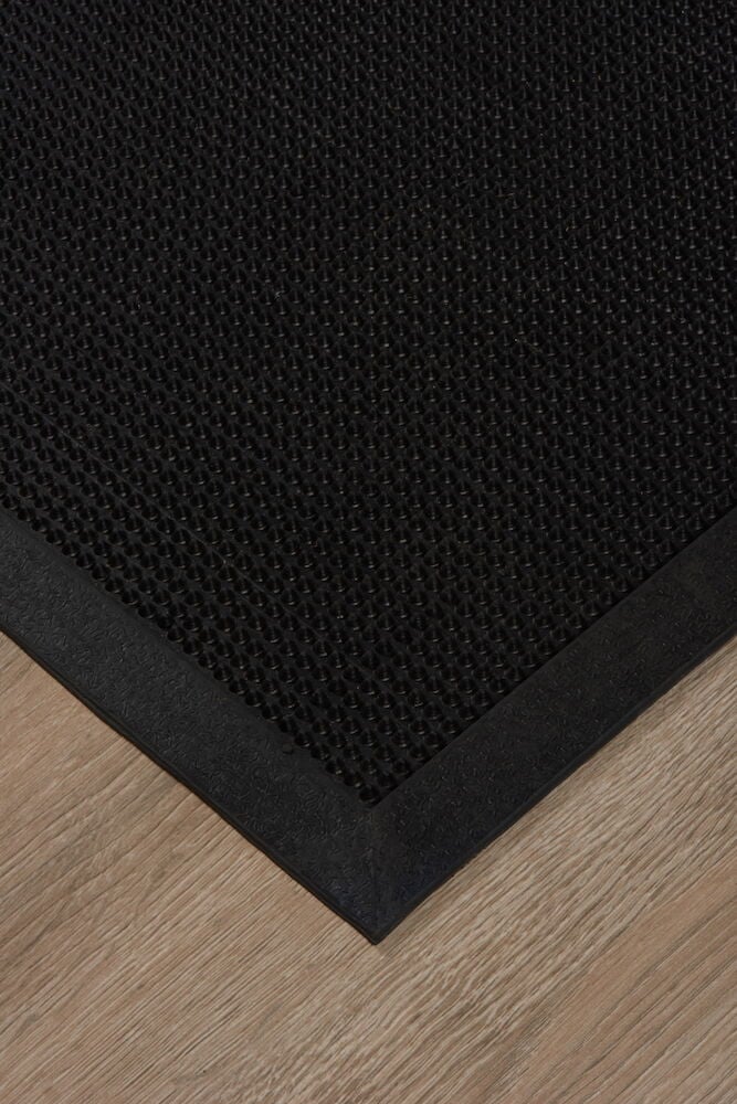 Dörrmatta Ebony 45x75 cm Svart Gummi