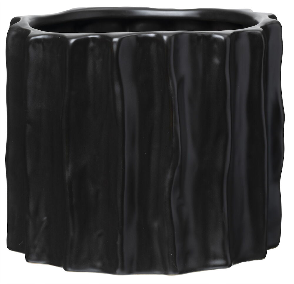 Kruka Ellie 20 cm Svart Stengods