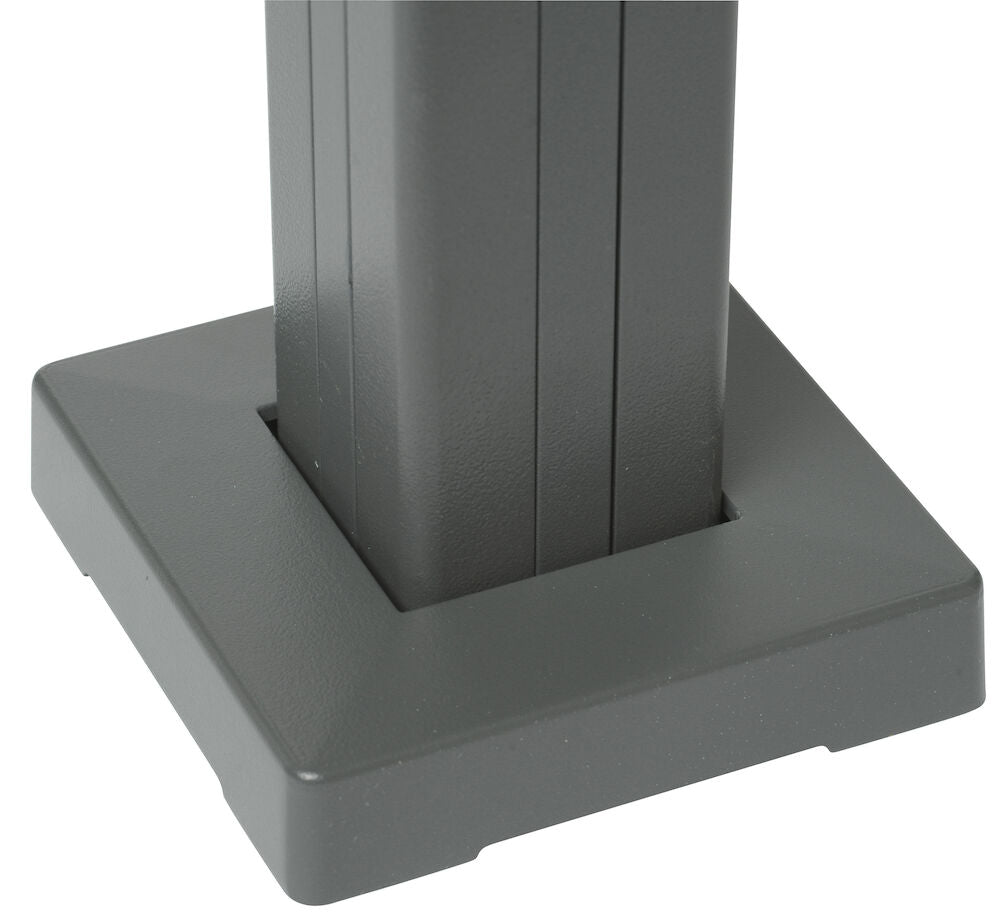 Stolpskydd 10,8x10,8 cm Grå Aluminium