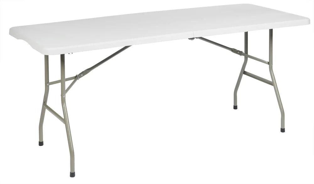 Hopfällbart bord 180x74x74 cm Off-white