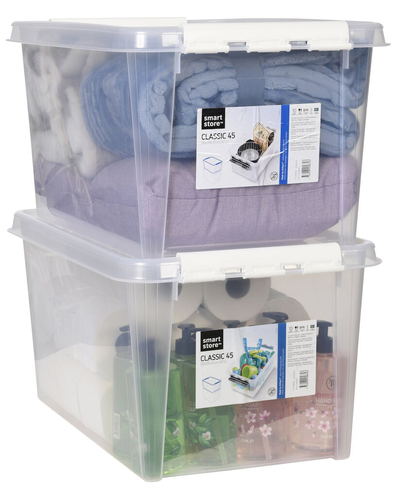 Förvaringslåda med lock Smartstore 59x39x31 cm, 47 liter Classic 45