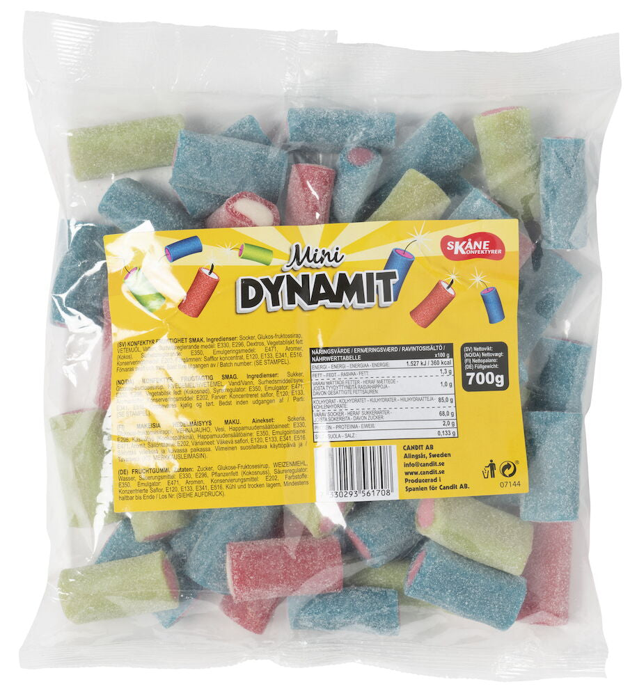 Godis Mini Dynamit 700 g Sour
