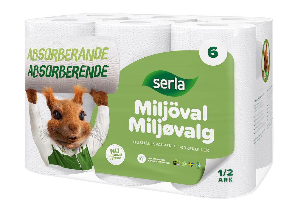 Hushållspapper Serla 6 -pack